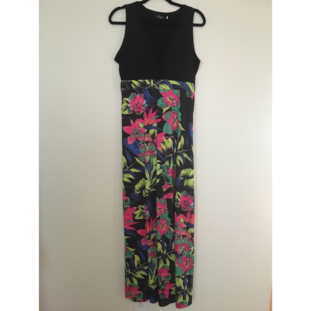 Hawaiian print long dress - Picture 2 of 3